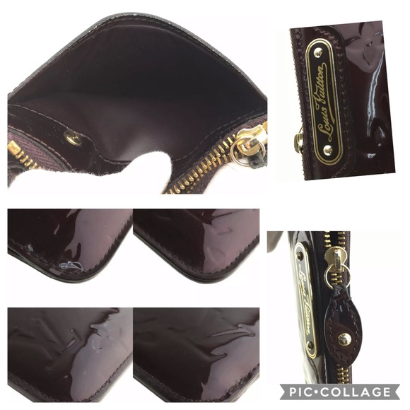 Louis Vuitton coin purse vernis amarante key chain - Picture 7 of 8